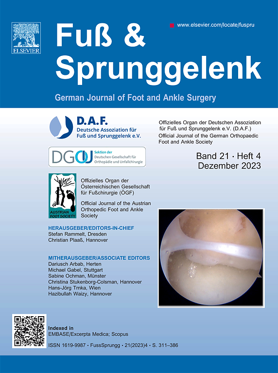 Go to journal home page - Fuß & Sprunggelenk